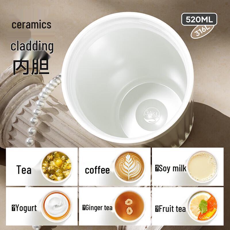 RELEA Portable 316L Stainless Steel Straw Insulated Tumbler