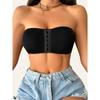 Seamless Strapless Sheath Bra with Removable Pads - Breathable, High Stretch Nylon Blend Women's |Great for Casual Wear and Yoga, Clashing Colors