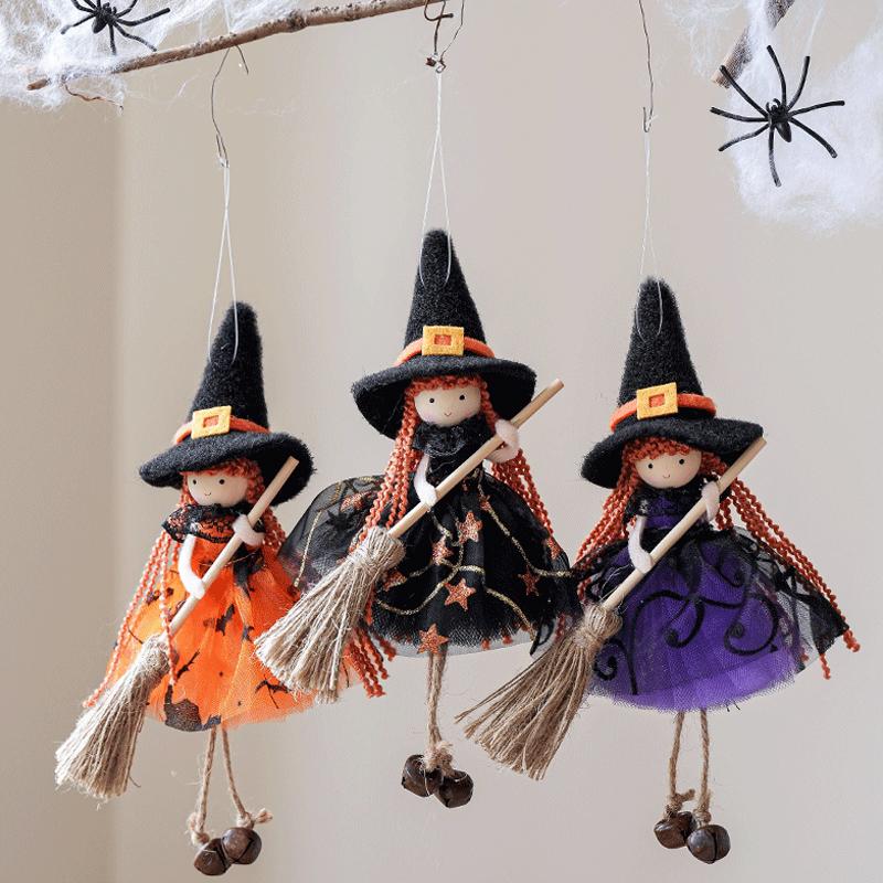 Halloween Printed Pattern Cute Mesh Decorative Props Hanging Party Decoration Pendants Home Garden 4 Styles