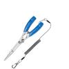 Multi-Functional Stainless Steel Fishing Pliers with Straight Jaw, Fish Gripper, Scissors, Hook Remover, and Ring Opener