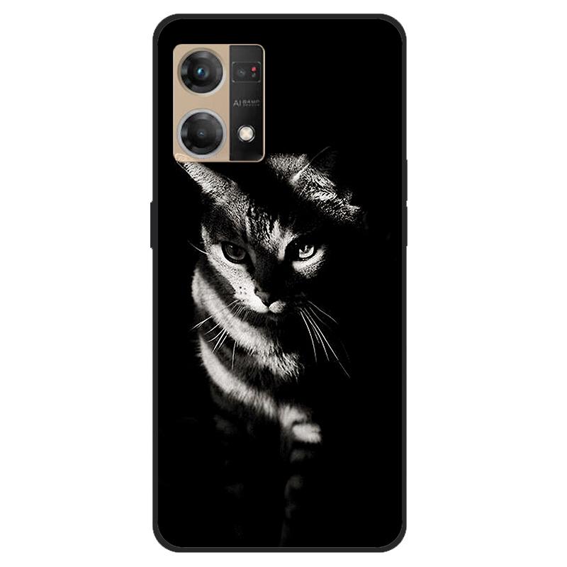Für Oppo Reno7 4G Hülle CPH2363 Stoßfest Weiches Silikon TPU Rückseite für Oppo F21 Pro F21Pro Handyhüllen für Reno 7 4G Niedlich
