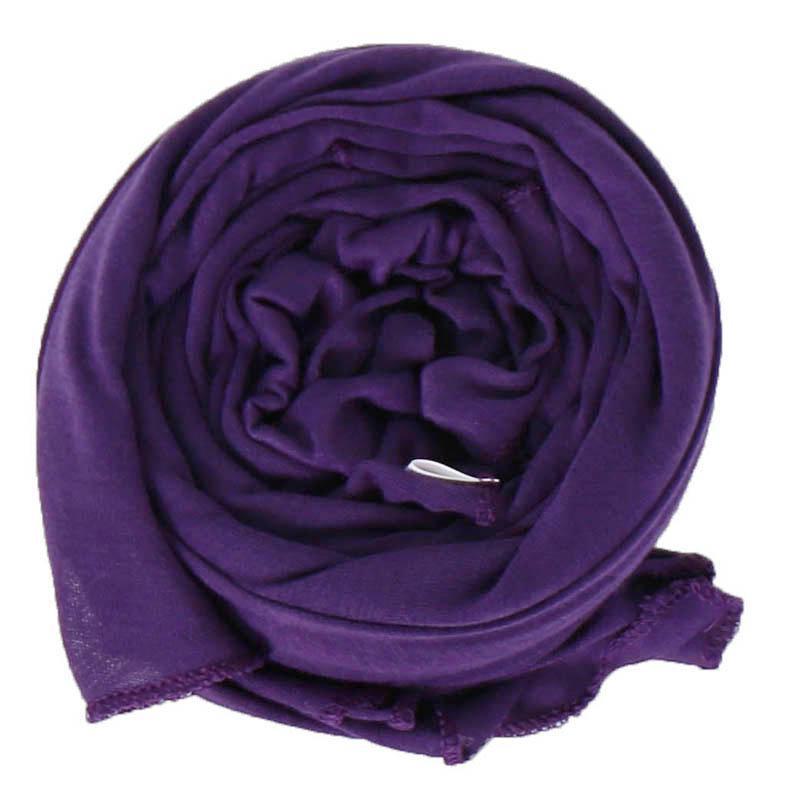 Solid Color Mercerized Cotton Women's Scarf - Spring/Summer, High-Quality, Elastic, Breathable, Indian-Style, Sweat-Wicking, BS82