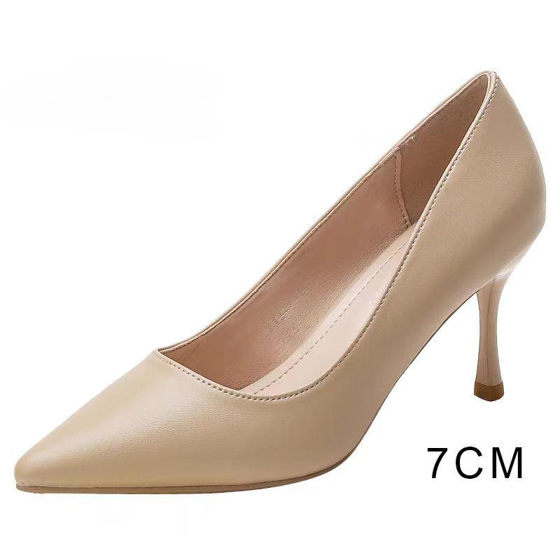 

Интеллектуальный темперамент Одиночные туфли Стилет Остроносые Женские туфли Деловые туфли для通勤 Профессиональные туфли на высоком каблуке 40