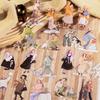 Winter Whispers Fashion Pet Stickers: Journal Materials for DIY Decoration and Collage