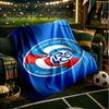 Football Strasbourg Crest Blanket Lightweight Ideal Bedding Blanket Perfect for Travel, Camping, Living Rooms, Offices, Sofas, Fan Christmas gift