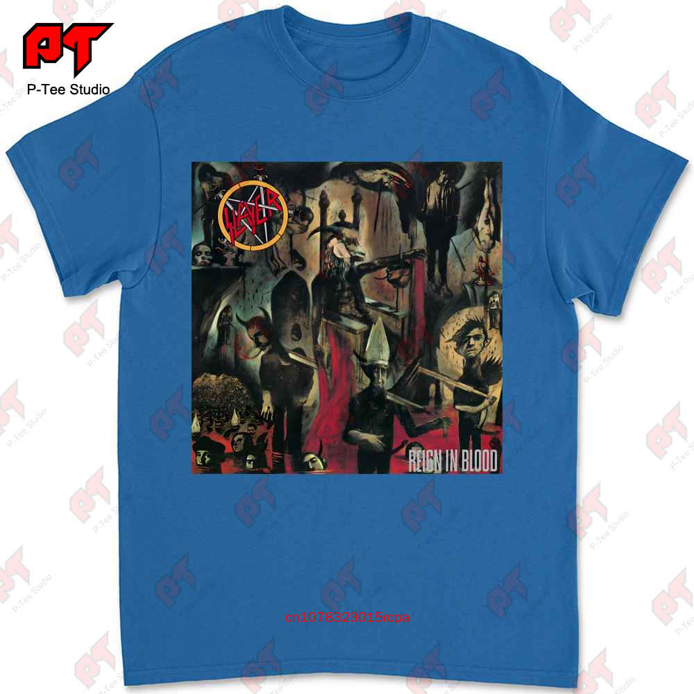Slayer Reign In Blood Maglietta in Cotone P0L4