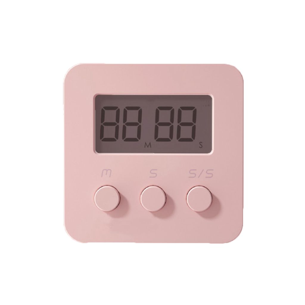 

Мини-размер, портативный кухонный таймер с большим цифровым экраном, кухонный гаджет, кулинарные инструменты, секундомер розовый
