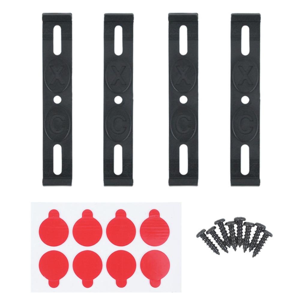 4PCS Simple License Plate Holder Frameless License Plate Bckle New License Plate Frame  for Car