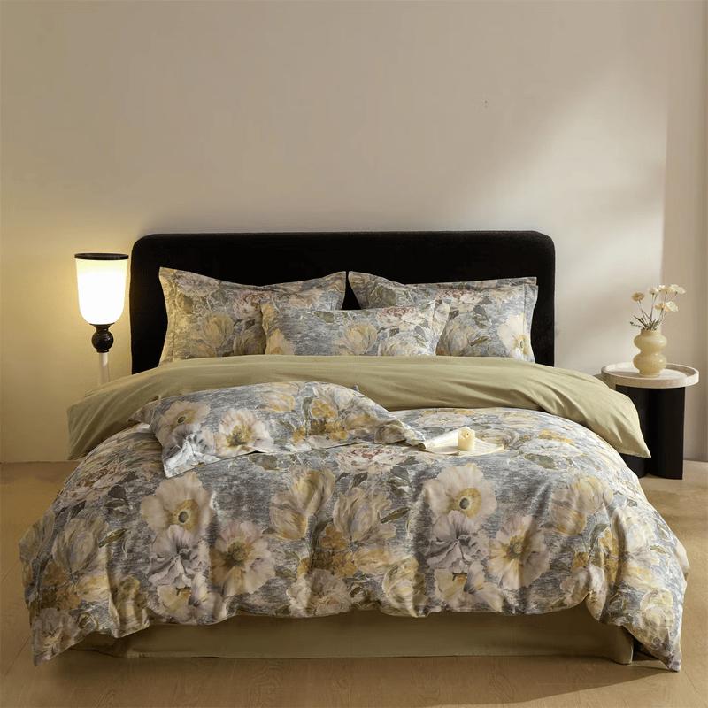St. Funi Fanny Pattern Brushed Cotton 4-Piece Bedding Set