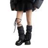 Puff Leg Warmers,Knee Highs Leg Warmers,Winter Warm Long Leg Socks Boot Cuffs Covers for Women Girls Cosplay Costume