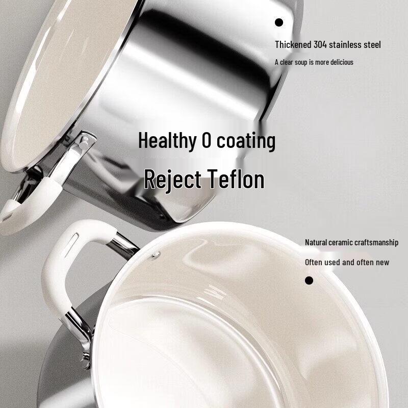 Qiwei 304 Stainless Steel Food Grade Soup Pot