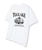 TI.GLAKE Open Car Vacation Oversized Short Sleeve T-Shirt White