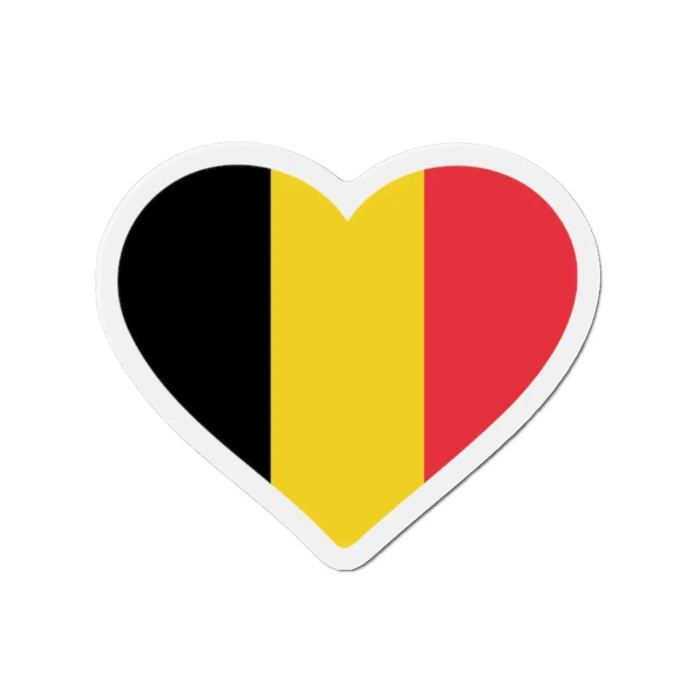 Aimant Coeur Drapeau Belgique - Multicolore - 10 Cm - 50 Pièces - Résine Synthétique - Mixte