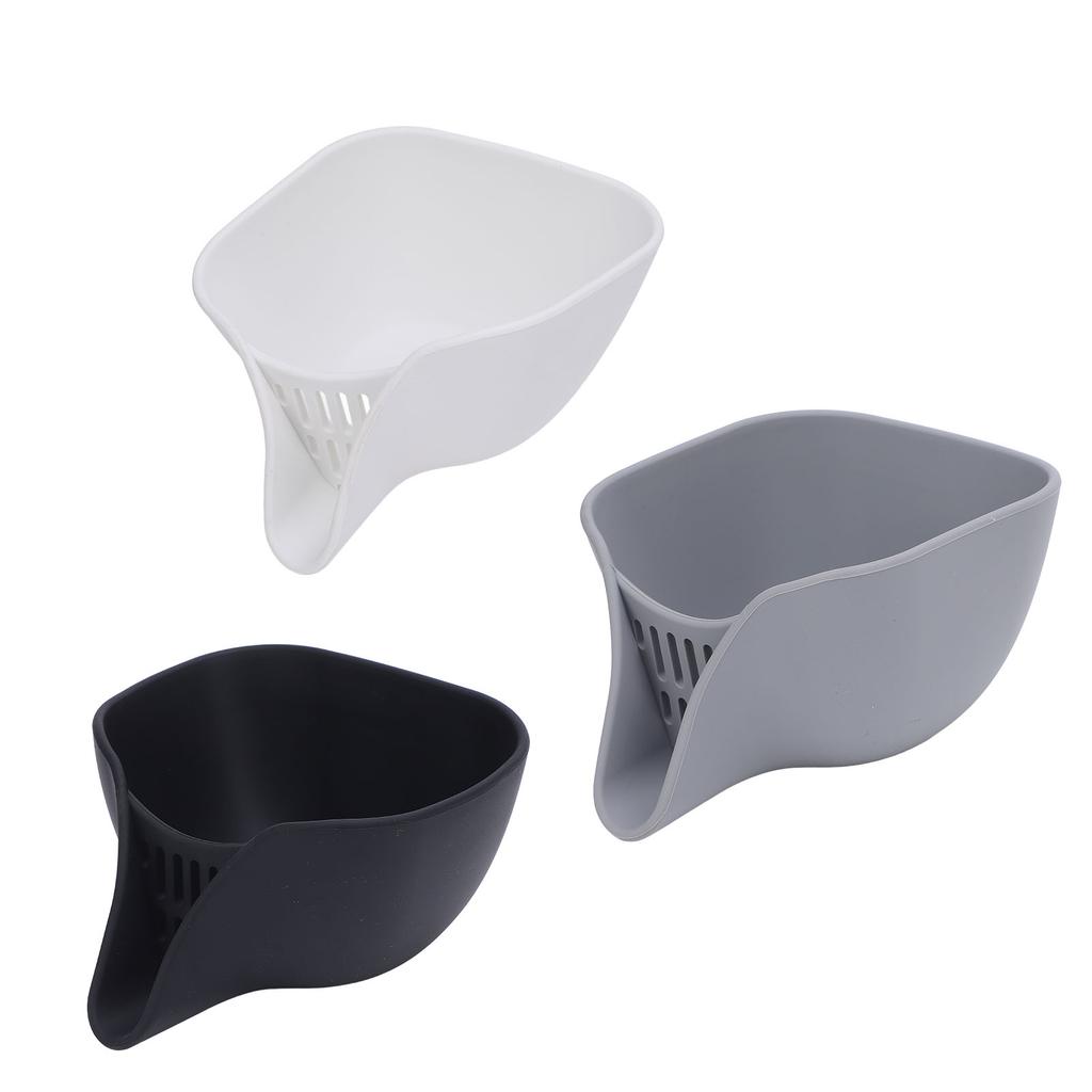 Silikon Mat Pasta Dørslag Oppvaskmaskinsikker Kjøkken Avløpsskål med Hellekant for Vask F