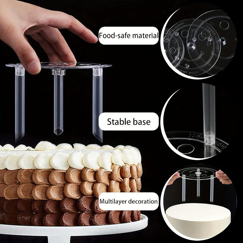 5 Sizes Round Cake Pans Stand 5 Layers Support Spacer Stand Dessert Frame For Weddings Birthdays Parties Festivals Decorative