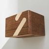 Walnut Bathroom Paper Holder Bathroom Paper Phone Holder with Shelf Tissue Holder Box Rack Toilet Paper Holder