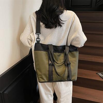 Large Capacity Commuter Bag Women's New Fashionable Versatile Handbag Male Student Bag Shoulder Messenger Bag