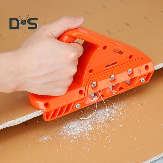 Tăietor rapid pentru gips-carton cu mâner ergonomic, ușor de utilizat, rindea pentru șanfrenare la 45/60 de grade, instrument de tăiere a lemnului