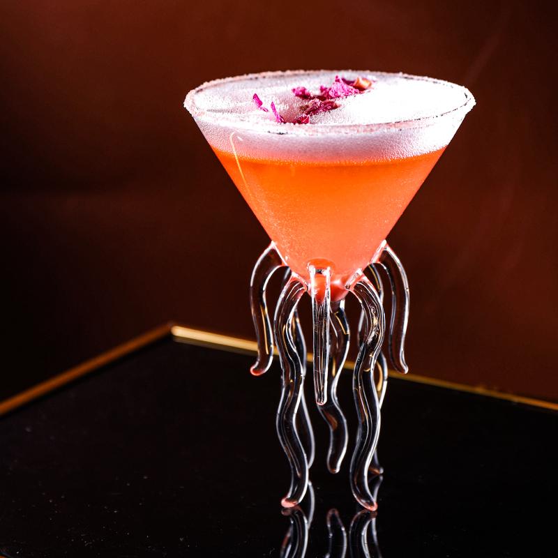 Creative Aquarium 3D Jellyfish Molecular Cocktail Glass For Bar Nightclub Party Scaleph Octopus Alviero Martini Wine Glasses Cup