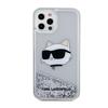 Karl Lagerfeld Liquid Glitter Nft Choupette Head - Etui Iphone 12 / Iphone 12 Pro (Srebrny)