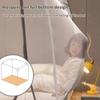 Instant Setup Mosquito Net Tent for Double Bed Foldable Mesh Canopy Breathable Square Top with Zippered Doors Home Accessories