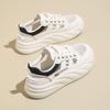 Sportliche Schuhe mit dicker Sohle für Damen Mode Plateau Erhöhen Sneaker Damen Schnürschuhe Lässig Britischer Stil Vulkanisierte Schuhe2025
