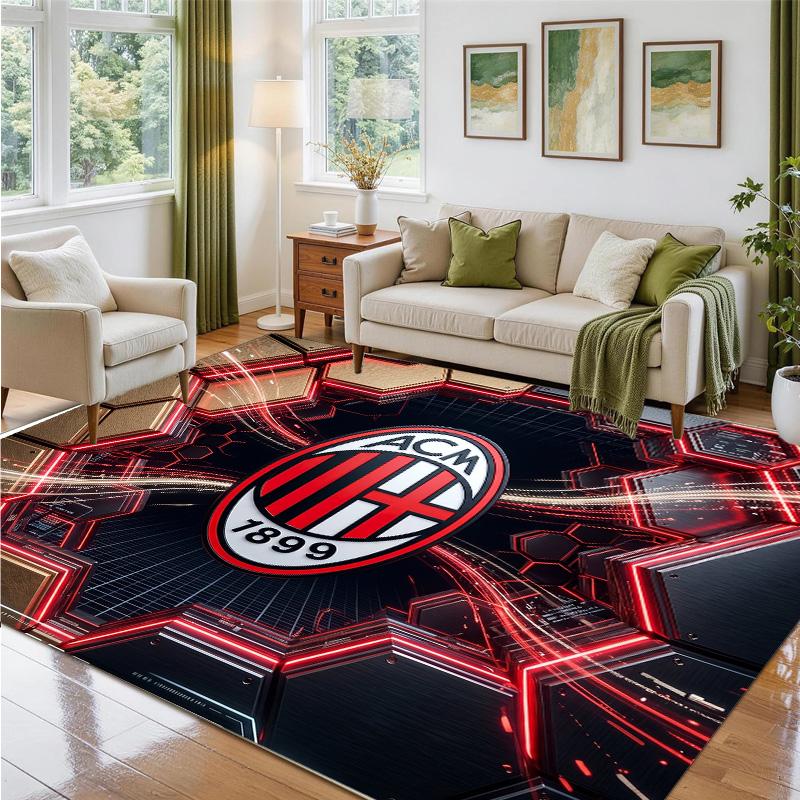 AC Milan Design Crystal Velvet Rug Soft Decorative Mat for Bedroom Entrance
