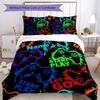 Conjunto de Roupa de Cama com Controlador de Jogo de Nome Personalizado 3 Peças Capa de Edredom Fechamento Inclui 1 Capa de Edredom e 2 Fronhas, Macio e Confortável para Todas as Estações.