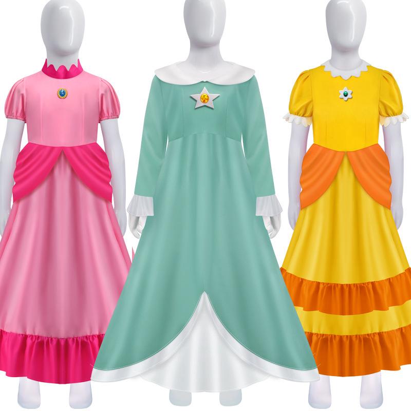 Costume da Cosplay di Principessa Peach per Halloween - Super Mario Bros