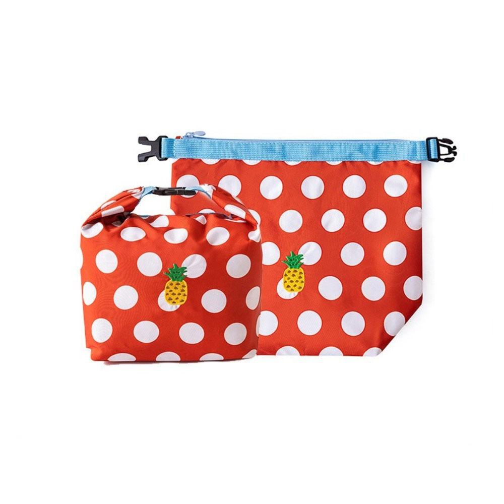 Insulated Food Box Bag Foldable Picnic Bag Cartoon Insulated Bag  Fruit Preservation Style1