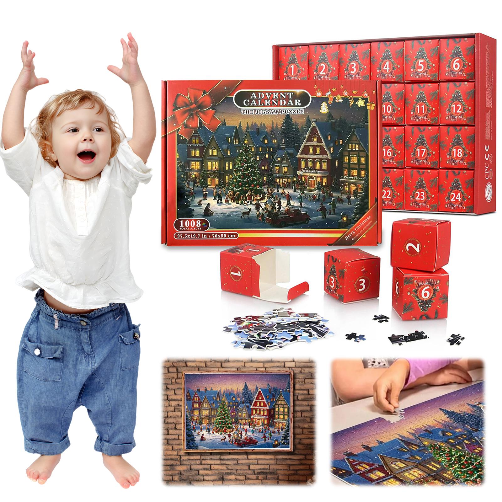 

Christmas Puzzle Christmas Advent Calendar 1008 Pieces Jigsaw Puzzles Holiday Countdown Calendar Gift for Countdown To Christmas China Mainland