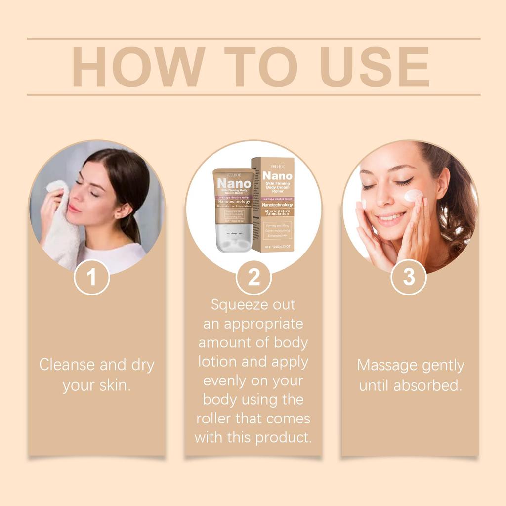 Body Lotion Roller, Hydrating Refreshing Silky Non-Greasy Gentle Moisturizing Body Cream, Skin Smoothing & Nourishing Body Care Applicator