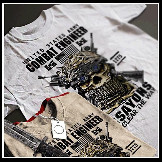 Футболка Боевой инженер Армейский сапер Essayons Ветеран боевых действий Штурмовик M