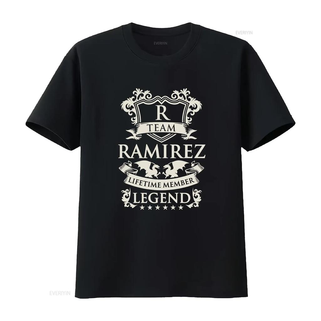 Team Ramirez Name Legend Family T Shirt vintage Washed Slightly graphic Stylish fashion streetwear Unisex Breathable Versatile