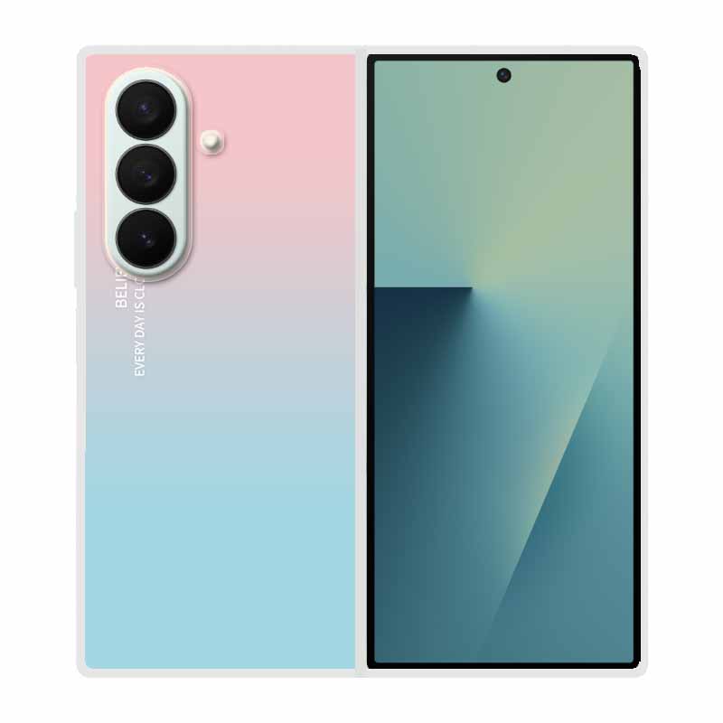 Etui Na Samsung Galaxy Fold 7 Etui Fajne Kosmiczne Zwierzęta Przezroczyste Twarde Etui Na Telefon Na Galaxy Z Fold7 5G 2025 Tylna Pokrywa Z fold7 Capa