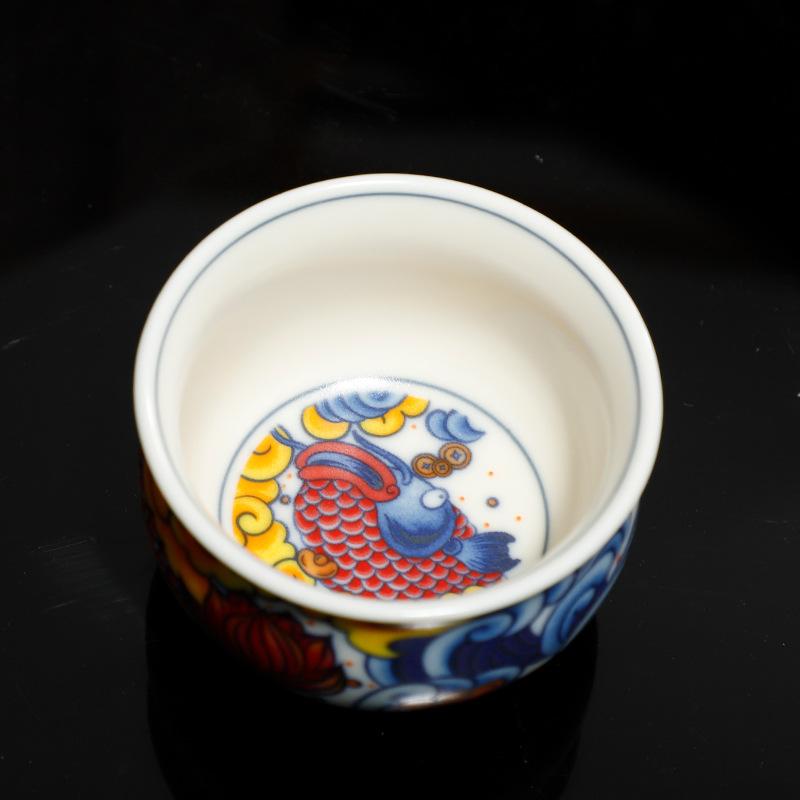 Čína estetická keramika porcelán neobvyklé šálky krásné ručně vyráběné pro kung fu Květinový tieguanyin oolong čaj