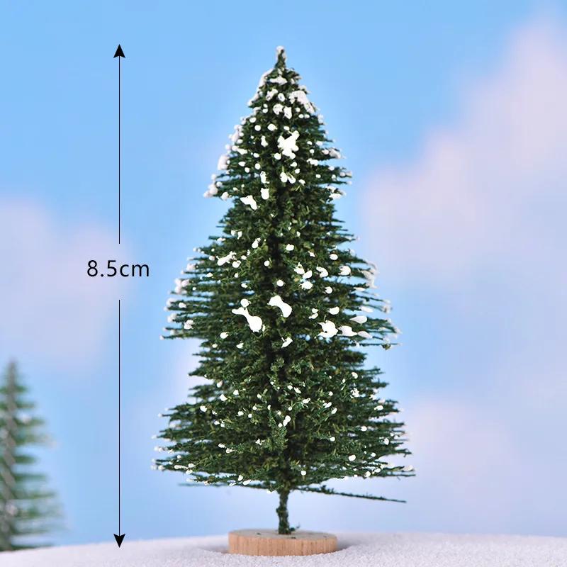 Sisal Snow Landscape Architecture Tree with Small Miniature Christmas Trees for Tabletop Decor Crafts