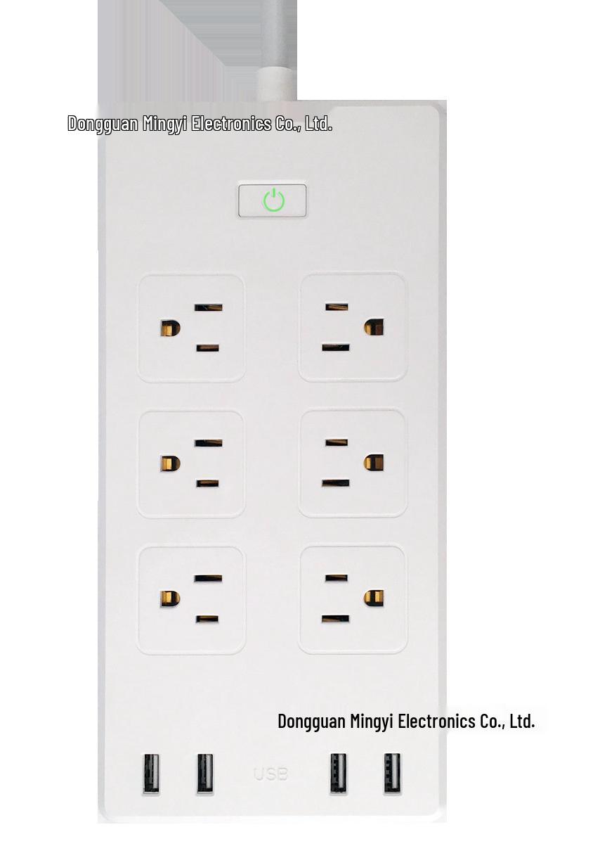 

Graffiti WiFi Smart Power Strip, US Standard USB, Alexa-Compatible, 6-Outlet