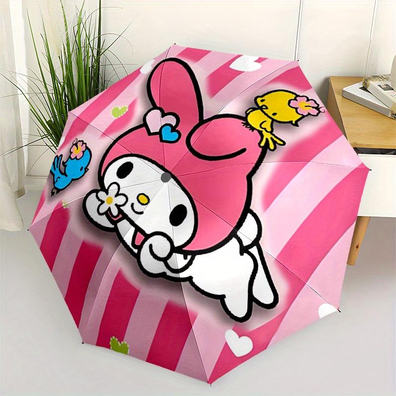 1pc My Melody Automatic Umbrella 8-Bone Design Compact Gear for Outdoor Travel, Perfect Gift for Friends or Family yy280828164