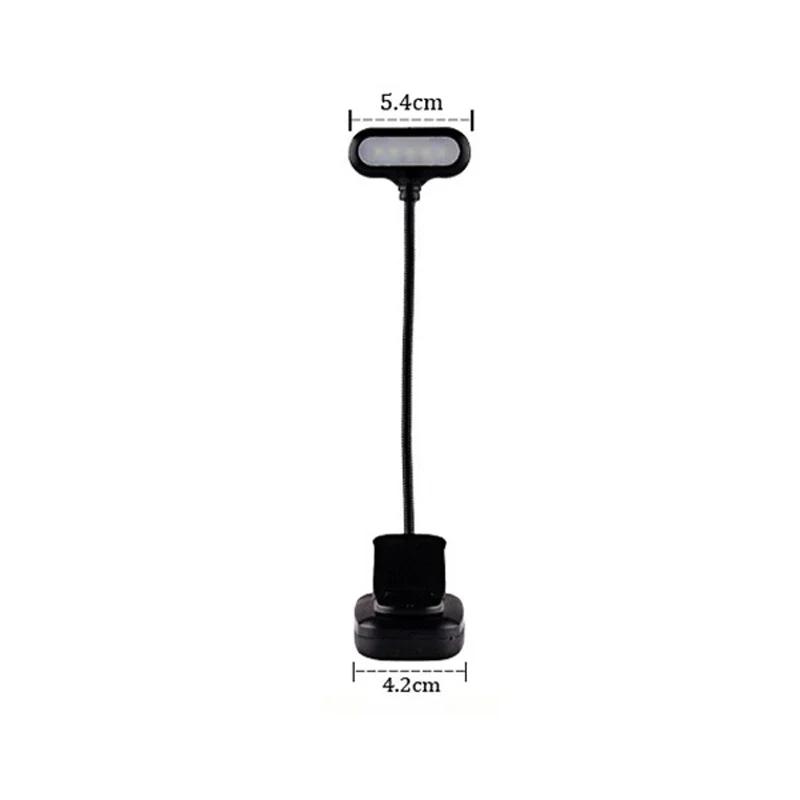 Portable Mini LED Book Light Eye Protection Reading Lamp Flexible Adjustable Direction Battery Learning Desk Lamp Bedroom Light