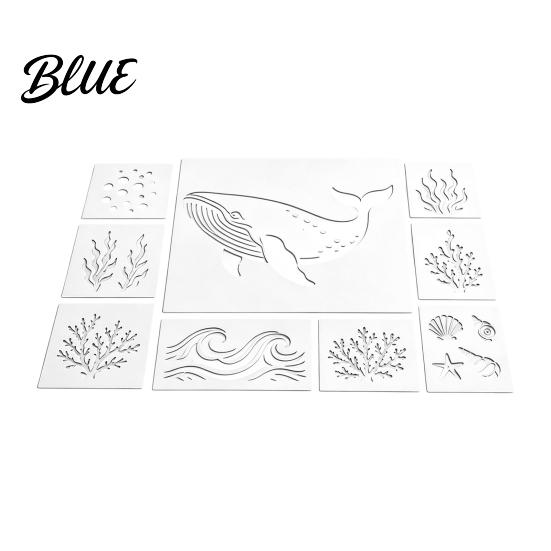 Craft Stencils for Stencil Plastic Sea Animal Stencil Set Wood Ocean Wall Art Octopus Mural