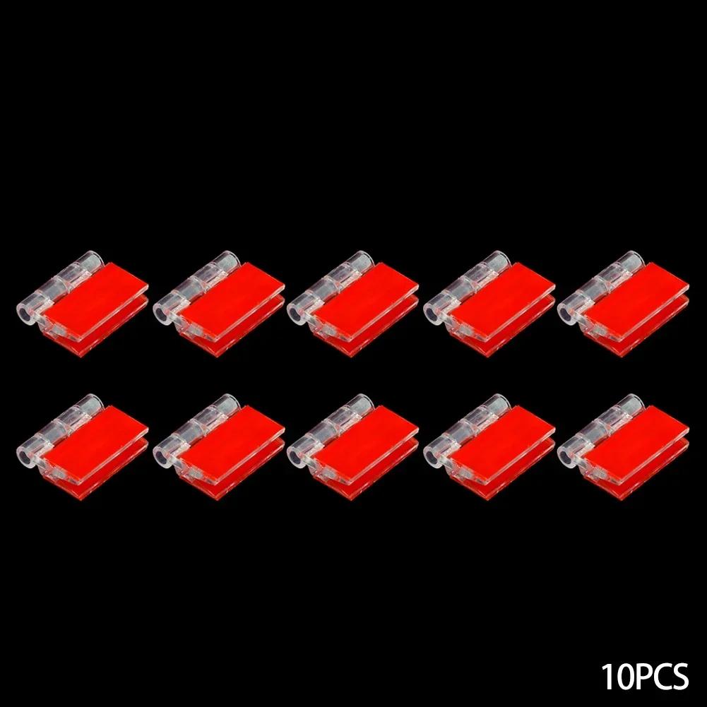 10 sztuk przezroczyste plastikowe zawiasy składane wytrzymałe przezroczyste akrylowe narzędzia zawiasowe sprzęt meblowy zawiasy do drzwi szafek