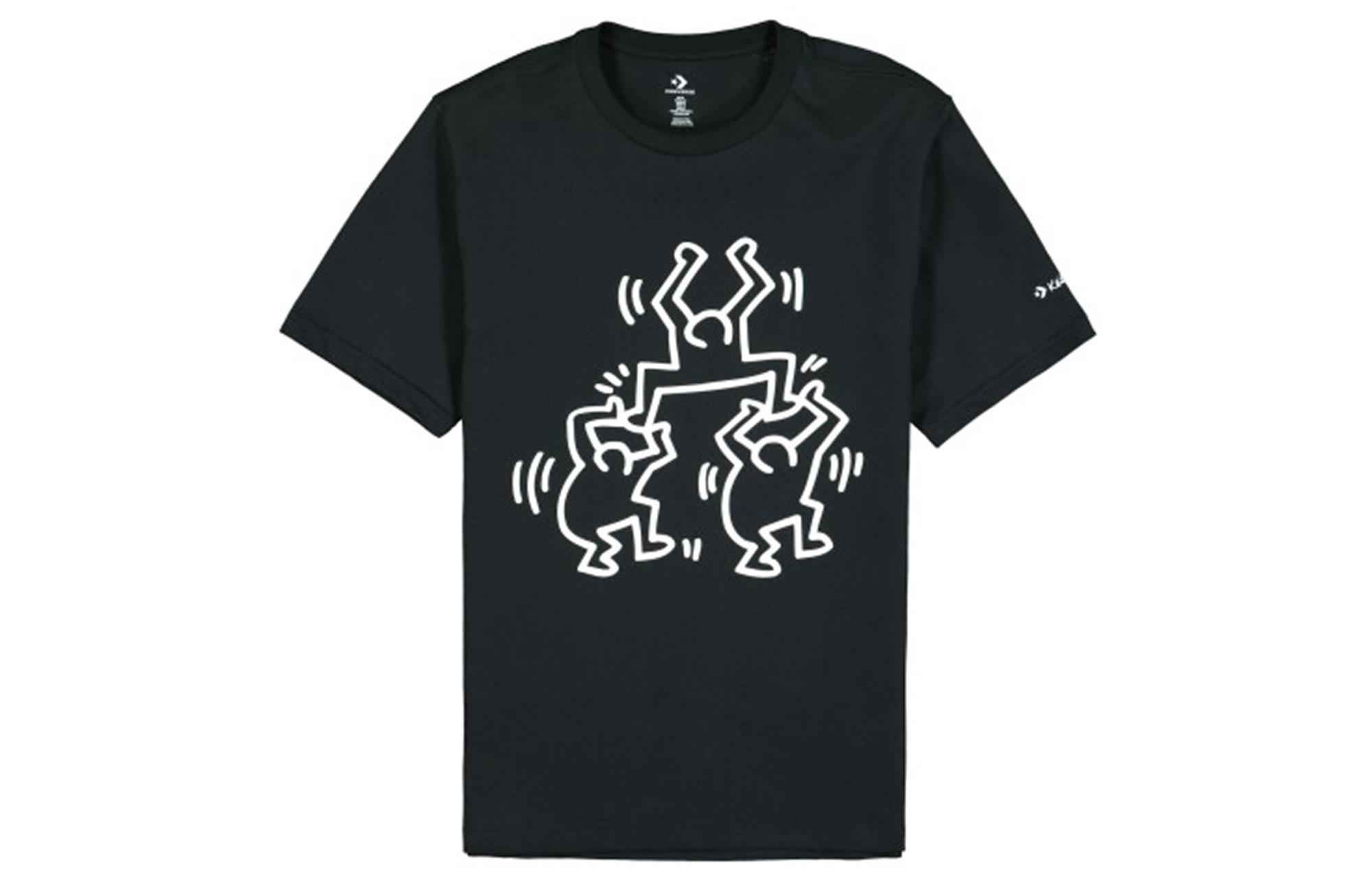 Converse x ·/Keith Haring T Shirt Men s Black 10022254-A01 L