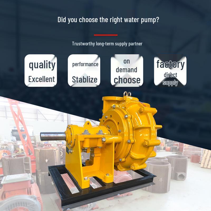 Jubo ZJ Horizontal Slurry Pump: Corrosion & Wear-Resistant, Large Flow for Sand, Mud, Water, Coal Washing & Filter Press.