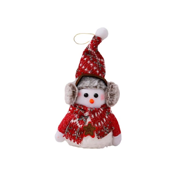 

Soft Snowman Plush Doll Ornament Safe For Children Christmas DIY Decoration Home Office Party Supplies Tabletop Display