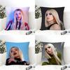 AAva MMax Pop Singer Cushion Cover Eco Linen Pillow Case DoubleSided Print Breathable Durable Zipper Home Decor Gift