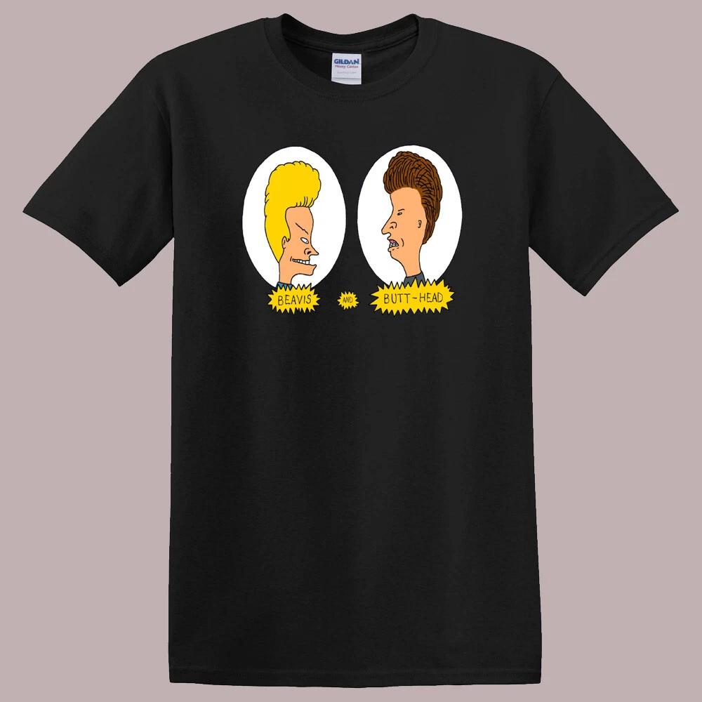 Beavis And Butthead Black T-Shirt Tee Top Unisex XL