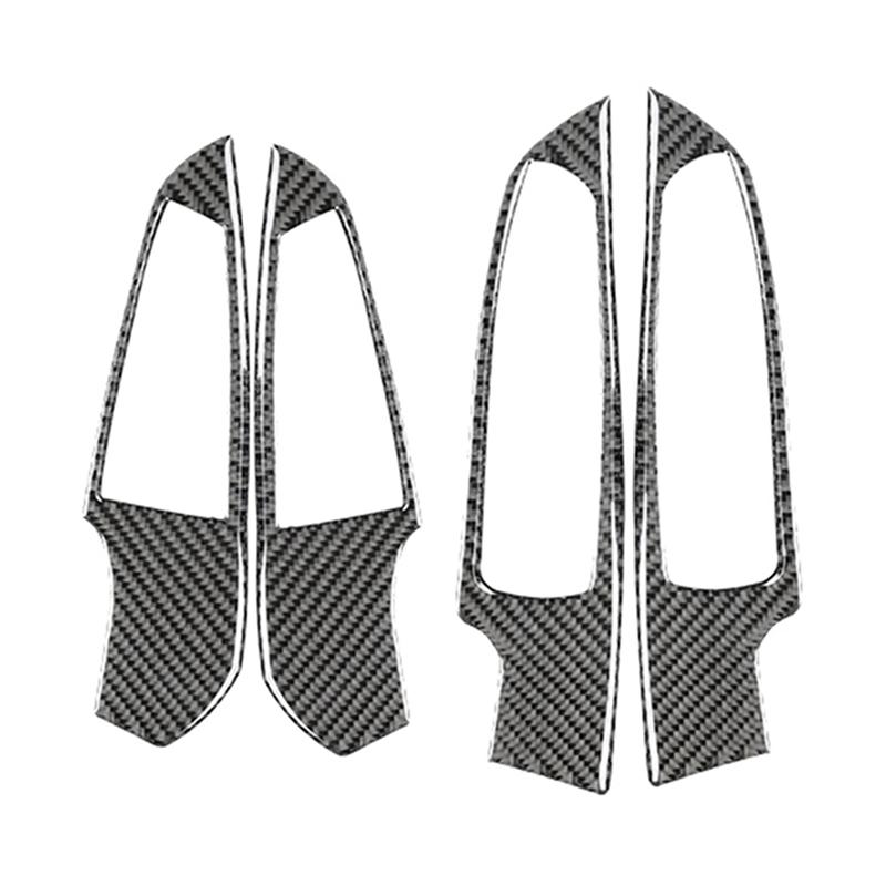 4Pcs Car Window Lift Switch Panel Cover Trim Carbon Fiber Window Switch Panel Cover Trim For BMW 3 Series G20