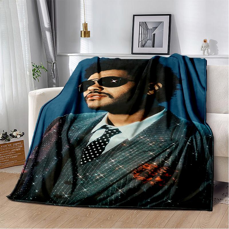 3D The Weeknd X.O R&B Singer Blanket,Soft Throw Blanket for Home Bedroom Bed Sofa Picnic Travel Office Cover Blanket Gift Kids