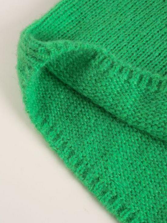 2025 Autumn/Winter Chunky Knit V-Neck Long-Sleeve Sweater